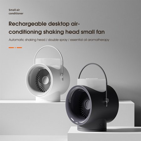 

BetterZ Air Cooler Fan Humidification Head Shaking USB Charging 3 Levels Adjustable Air Conditioning Fan for Home