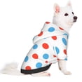 thumbnail image 2 of Bingfone Red Blue Polka Dots Dog Clothes Hoodie, Pet Winter Coat,Puppy Sweatshirts For Small Dogs Boy Girl,Suitable For All Breeds-Medium, 2 of 8
