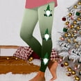 thumbnail image 2 of Women's Leggings High Waist Workout Yoga Pants Soft Stretchy Christmas Print Color Block Comfortable Athletic, 2 of 2