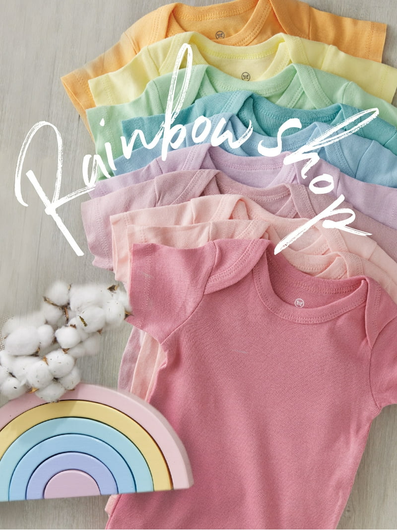 Baby Clothing Short Sleeve Bodysuits Organic Cotton - Walmart.com