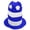 Blue White, variant on Doomiva Plush Soccer Party Hats Striped Stovepipe Tall Hat Accessories Red White One Size