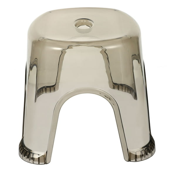 Luxshiny Clear Plastic Step Stool for Bathroom, 1-Piece Adult Footrest, Household Bath Accessory