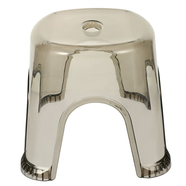 ETHZZLE 1Pcs Shower Stool Transparent PP Bathroom Stool For Shower Stackable Design