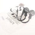 thumbnail image 3 of 1 Par de Gancho de Cortina de Aleación de Aluminio Duradero con Tornillos de Montaje, Accesorios de Cortina para Hogar Negro Soledad Colgador de gancho de cortina en forma de U, 3 of 9