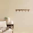 thumbnail image 6 of Kuntesetty Coat Rack Wall Mount 5 Hooks Bow Shaped Coat Hat Hooks for Bags Drawing Room Gold, 6 of 9