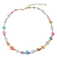 thumbnail image 1 of Collier Femme Chaîne de Clavicule Mariée Collier Coloré Perles Bijou de Cou, 1 of 8