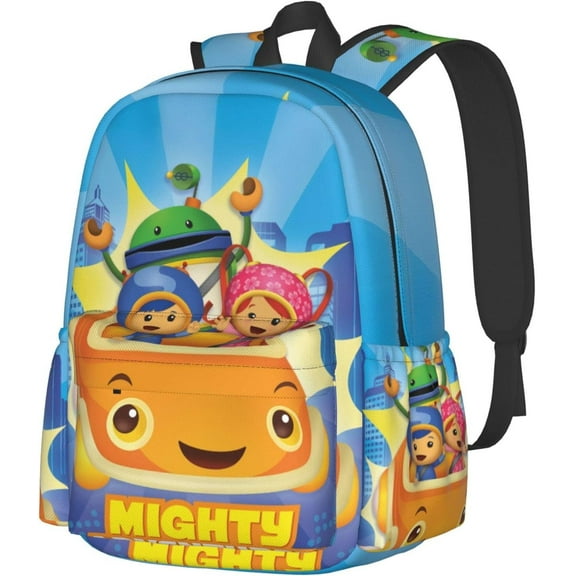 Cartoon Backpacks Team Anime Umizoomi Adjustable Funny Laptop Backpack Double Shoulder Bag for Women Men Climbing Shopping Work