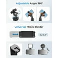 thumbnail image 3 of TEMOGU-Phone Tripod, Premium Flexible Phone Tripod with Remote and Phone Mount, Mini Tripod Stand for Camera, GoPro, 3 of 4