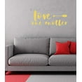 thumbnail image 2 of Love One Another Arrow Wall Sticker Vinyl Letters Decals Home Décor, 23x10-Inch Buttercream, 2 of 6