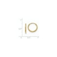 thumbnail image 2 of 10k Yellow Gold Polished Endless Tube Hoop Earrings - Measures 15x15mm Wide 1.2mm Thick, 2 of 2