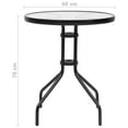 thumbnail image 2 of vidaXL 5 Piece Patio Dining Set Black, 2 of 12
