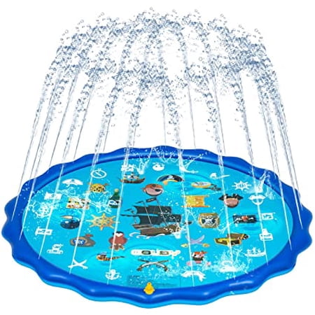 Obuby Sprinkle & Splash Play Mat, Sprinkler for Kids,Upgraded 68' Summer Outdoor Water