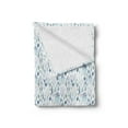 thumbnail image 2 of Leaves Soft Flannel Fleece Throw Blanket, Garden Art Design Stripes and Blobs, Cozy Plush for Indoor and Outdoor Use, 50" x 60", White Multicolor, by Ambesonne, 2 of 5