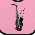 thumbnail image 4 of Inktastic Saxophone Musician Band Gift Idea Boys or Girls Baby Bib, 4 of 4