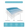 thumbnail image 5 of Quilts Full Size, Summer Beach Soft Comforter Bedding Set for Bed, Coastal Ocean Waves Starfish Shell Lightweight Quilted Bedspread with Pillow Cover(2 Pieces) for All Season, 78x90 Inch, 5 of 6