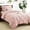 Blush Pink, variant on 7-Piece Queen Black Pintuck Pinch Pleat Comforter Set with Sheets, Pillowcases & Shams