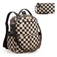 thumbnail image 4 of Conjunto Mochila Mini Monedero 2PCS A Cuadros para Niñas () Blanco, 4 of 9