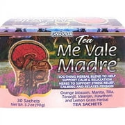 Me Vale Madre Natural Calming Tea: 100% Natural for Relaxation, Stress and Tension Relief Herbal Tea for Peaceful and Better Sleep. Te Relajante y Calmante para Minimisar Estress, Tension y