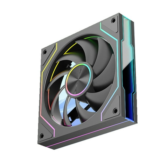 Necvior ARGB Infinitys Mirror 120mm Computer Case Fan, High Performances Cooling PWM Adjustable Speed 600 1800RPM