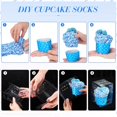 thumbnail image 4 of KYGABAK 4 Pairs Christmas Fuzzy Cupcake Socks for Women Girl Fluffy Slipper Socks DIY Gift Boxes for Winter Valentines-Style A, 4 of 10