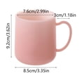 thumbnail image 3 of Sokhug Plastic Toothbrush Cup with Wide Base for Bathroom Counter, 3.62x3.35 Inches, Pink, 3 of 6