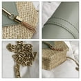 thumbnail image 3 of Straw Bag Corssbag for Women, GMYLE Woven Straw Rattan Handbag Shoulder Bag Chain Mini Bag Tassel Fashion Spring Summer Travel Shopping Beach Picnic, Gift for Mother Wife Girlfriend (White), 3 of 5