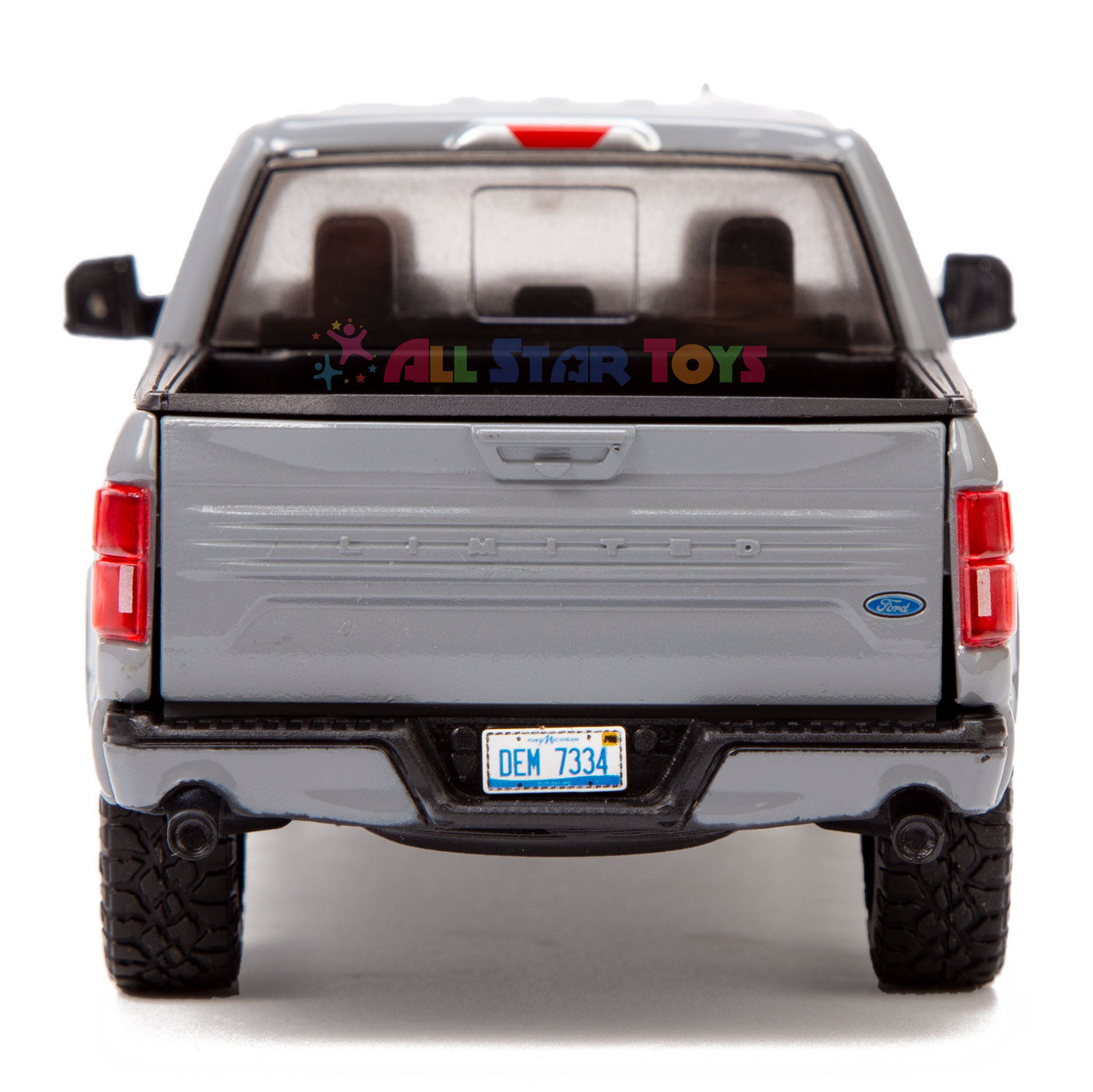 All Star Toys Exclusive 2019 Ford F-150 Limited Crew Cab Pickup Truck Abyss Gray 1/24 Diecast Model Car by Motormax 79364