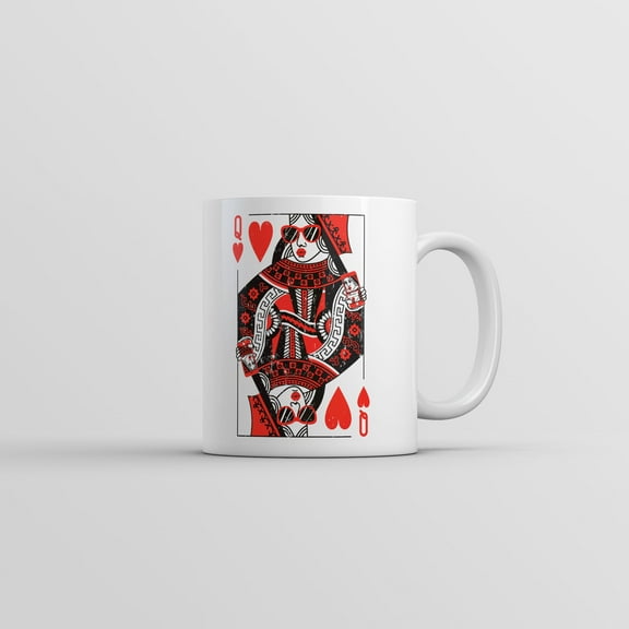 Queen Of Hearts Mug Funny Vintage Graphic Coffee Cup