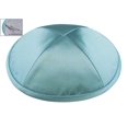 thumbnail image 2 of Kippot Zion Judaica Deluxe, azul claro satinado (1 unidad) con clips, 2 of 2