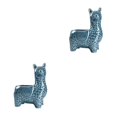 thumbnail image 3 of VONKY Flower Plant Pots - Lightweight And Portable Small Spaces Easy To Maintain Succulent Planter Pots Crooked Head blue 2Set, 3 of 6