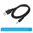 thumbnail image 5 of Cable de alimentación Uxcell USB 2.0 tipo A a conector de barril DC 3.5x1.35mm, 6 piezas de adaptador de cable, negro, 5 of 5