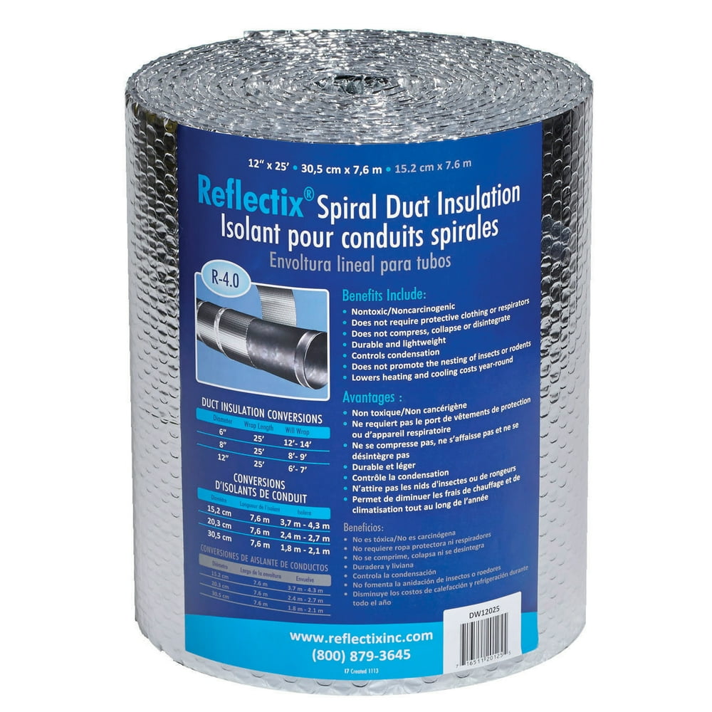 Reflectix DW1202504 12" X 25" Duct Wrap