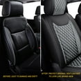 thumbnail image 2 of Car Seat Covers Fits for 09-22 RAM 1500 and 10-22 RAM 2500 3500 Black Gray & Car Air Freshener Vent Clip - Sandalwood Bergamot Lemon Sachet Bags, 2 of 14