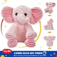 thumbnail image 3 of Glow Guards LED Elephant Stuffed Animal Light Up Cute Soft Plush Toy Luminous Doll Sofa Decors Birthday Gifts, Pink, 10", 3 of 5