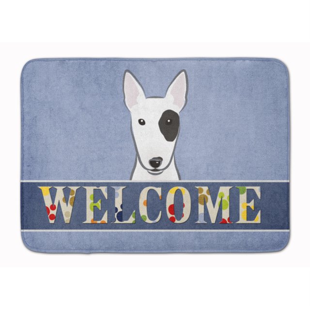 "Alfombrilla de bienvenida de Caroline's Treasures Bull Terrier, 19" x 27 ", multicolor" Caroline's Treasures BB1395RUG