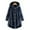 Deep Blue, variant on ELABCH Womens 2024 Winter Hooded Cardigans Button Up Fleece Coat, Plus Size Flannel Women's Fleece Jackets Coats, Winter Warm Button Plush Long Coat Fuzzy Jackets Outerwear with Pockets