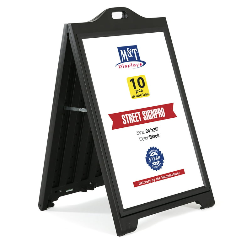 Heavy Duty A- Frame Sidewalks Poster stand 24 x 36 Inch for Indoor Outdoor