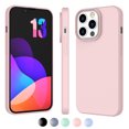 thumbnail image 1 of CocoStake Compatible with iPhone 13 Pro Case 6.1 " 2021 , Liquid Silicone Full Body Protection Cover Case with Screen and Camera Protection, Soft Microfiber Lining [Pink], 1 of 7
