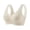 White, variant on Womens Seamless Wireless Bra, Wide Strap V-Neck Breathable Casual Comfortable Smoothing Shaping Brassiere Khaki Training Sports Bras for Lady L