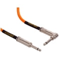 thumbnail image 1 of Cable para Instrumentos Ernie Ball Naranja Neón Trenzado Recto/Acodado 3 m, 1 of 4