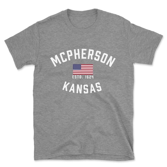 Mcpherson Kansas Patriot Men's Cotton T-Shirt