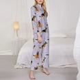 thumbnail image 3 of Goofa German Shepherd Dog Printed Women’s 2 Piece Pajama Set Super,Pajamas Women's Long Sleeve Sleepwear Soft Button Down Loungewear Pjs Lounge Set Nightwear-Medium, 3 of 9