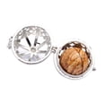 thumbnail image 1 of Medallón de Filigrana de Jaula de de Plata Difusor de Aceite Esencial Colgante de Jaula Medallón DIY Amarillo Salvador Locket colgante de la jaula, 1 of 10