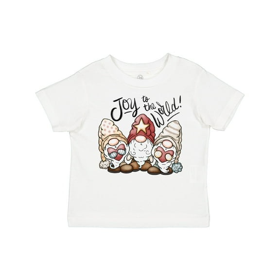 Inktastic Joy to the World Christmas Gnomes Boys or Girls Toddler T-Shirt