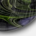 thumbnail image 3 of Designart 'Multi Colored Green Stained Glass ' Modern wall clock, 3 of 6