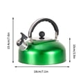 thumbnail image 2 of Christmas Clearance! VWRXBZ Tea Kettle for Stove Top 3L, Whistling Stovetop Tea Kettle, Stainless Steel Red Whistling Tea Pot with Ergonomic Handle, Teapot Whistling Kettle for Stove., 2 of 6