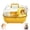 yellow, variant on Portable Hamster Carrier Cage with Water Bottle, Exercise Wheel, and House for Small Pets like Gerbils and Dwarf Hamsters, Pink