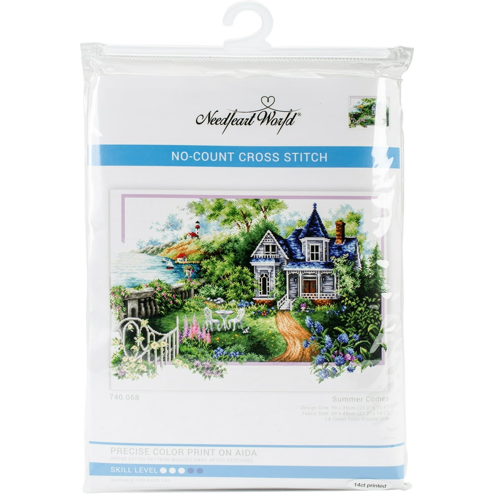 Needleart World No Count Printed Cross Stitch Kit 27"X19.25"Summer
