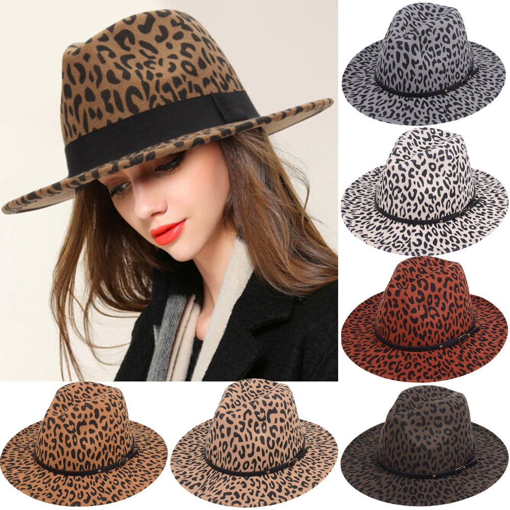 Kmbangi Women Fedora Hat, Wide Brim 