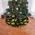 thumbnail image 2 of FMSHPON Halloween Skulls Broom Xmas Christmas Tree Skirt Stand Mat for Holiday Party Decoration Indoor Outdoor 36 inches, 2 of 3